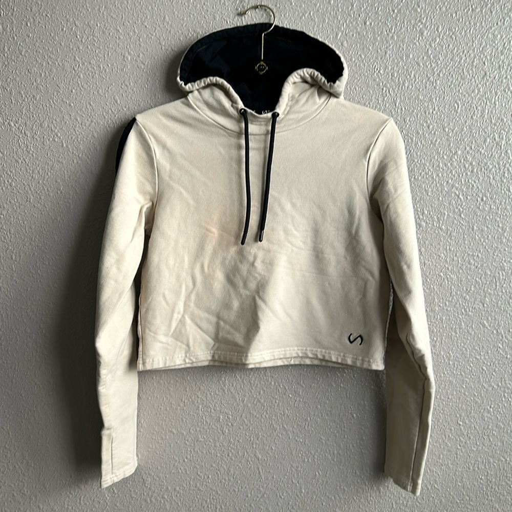 TLF cropped pullover hoodie